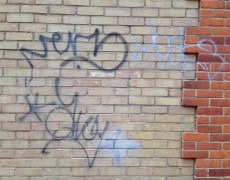 Graffiti cleaning services. High pressure brick cleaning Norfolk
