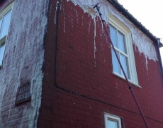 best ladderless building washing. Low pressure wall cleaning Norfolk