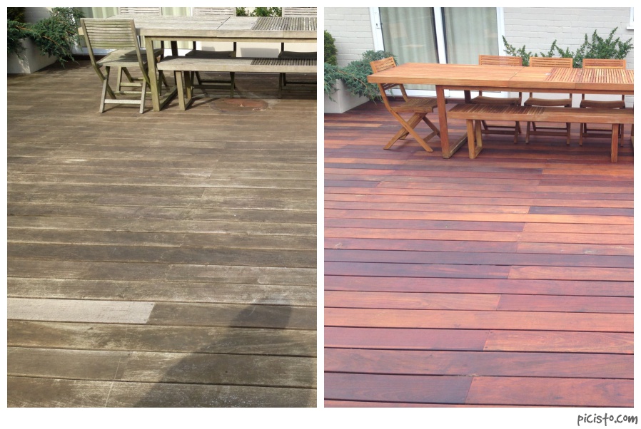 deck and table
